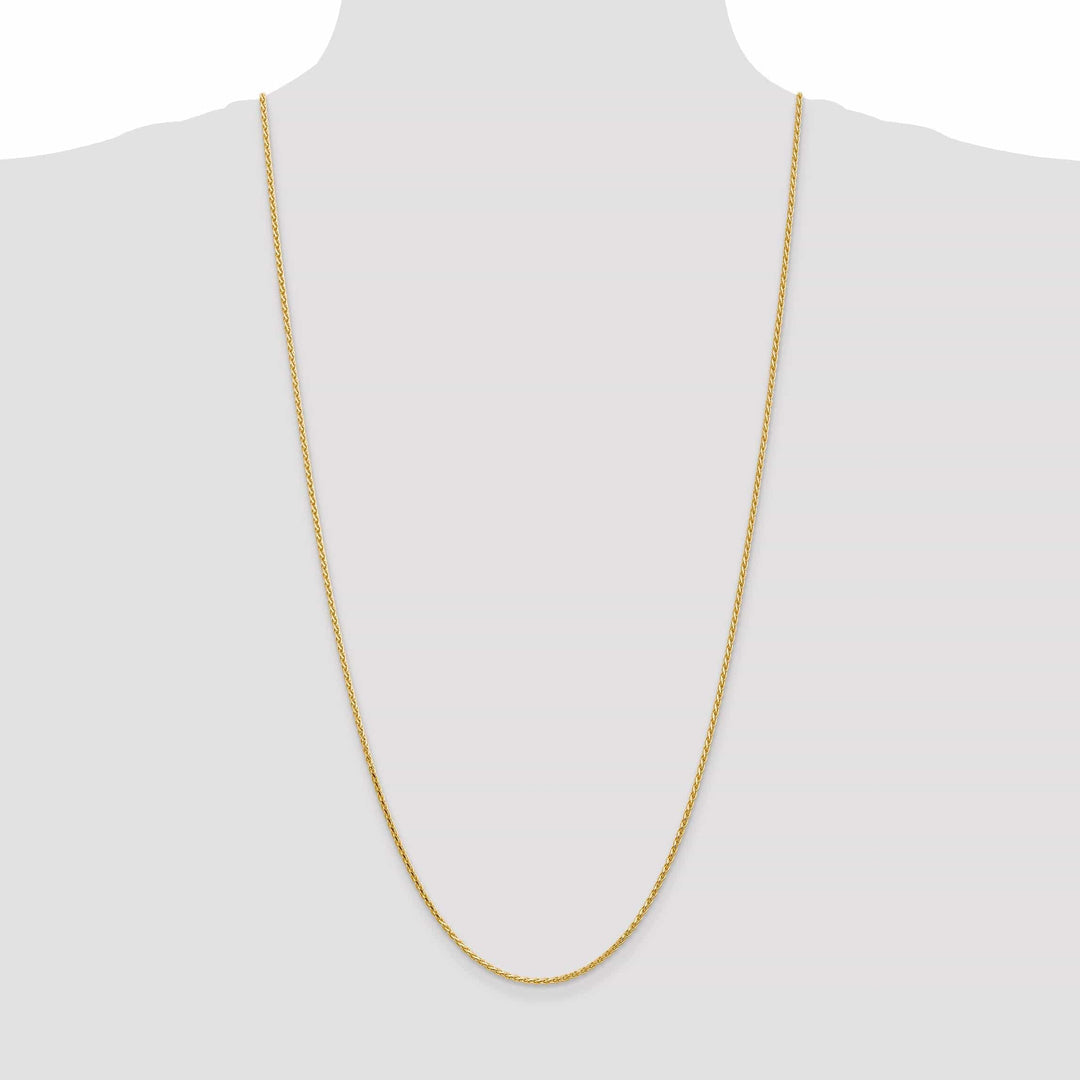 Lovely Rita's Chains 14k Yellow Gold 1.90mm Solid D.C Wheat Chain