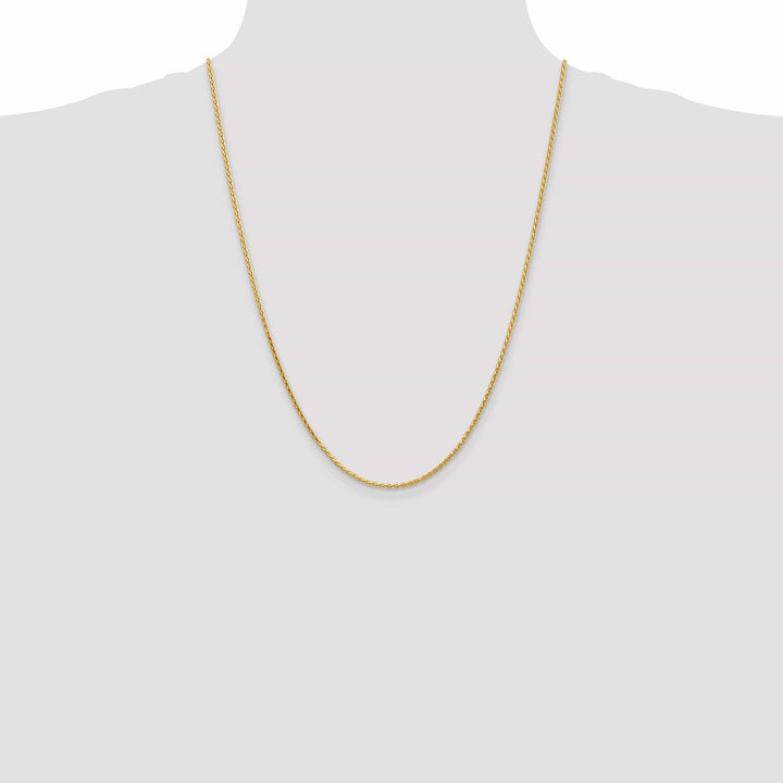 Lovely Rita's Chains 14k Yellow Gold 1.90mm Solid D.C Wheat Chain