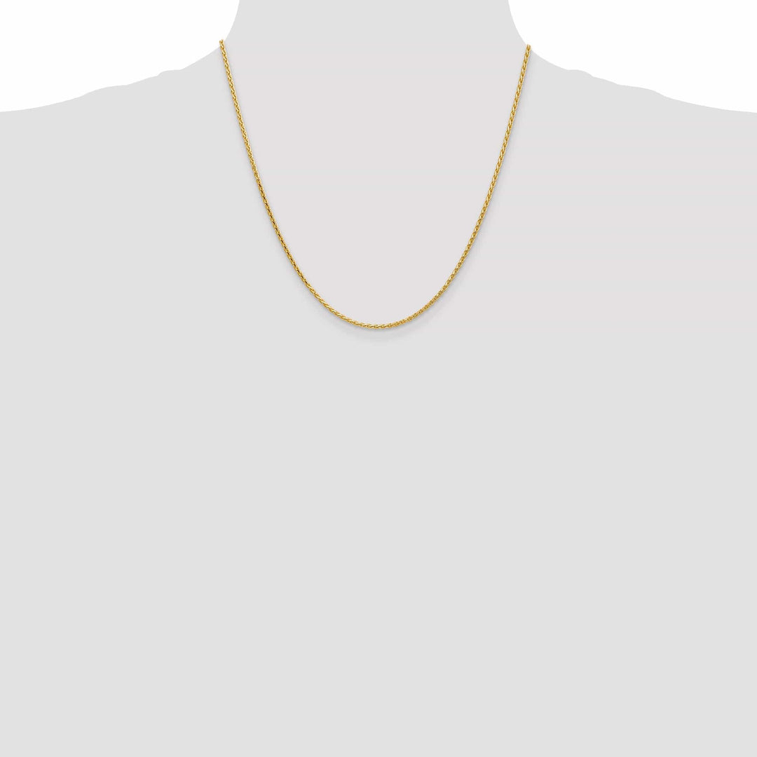 Lovely Rita's Chains 14k Yellow Gold 1.90mm Solid D.C Wheat Chain