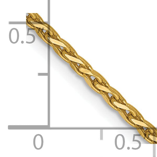 Lovely Rita's Chains 14k Yellow Gold 1.90mm Solid D.C Wheat Chain