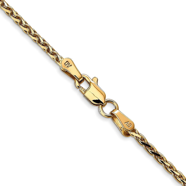 Lovely Rita's Chains 14k Yellow Gold 1.90mm Solid D.C Wheat Chain