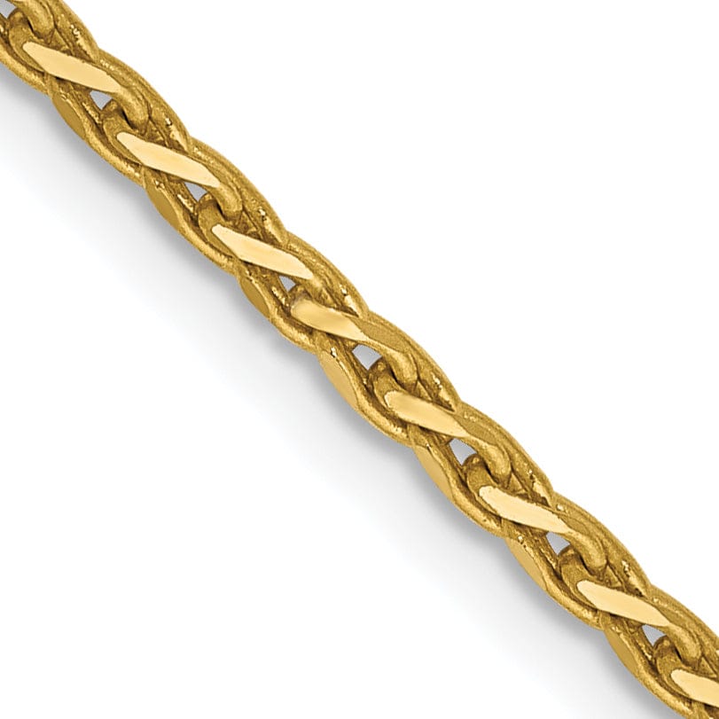 Lovely Rita's Chains 14k Yellow Gold 1.90mm Solid D.C Wheat Chain
