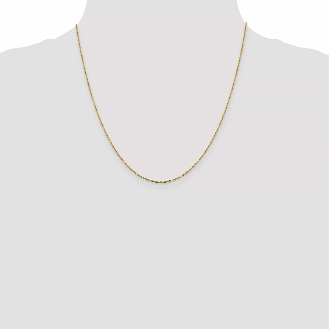 Lovely Rita's Chains 14k Yellow Gold 1 mm D.C Open Cable Link Chain