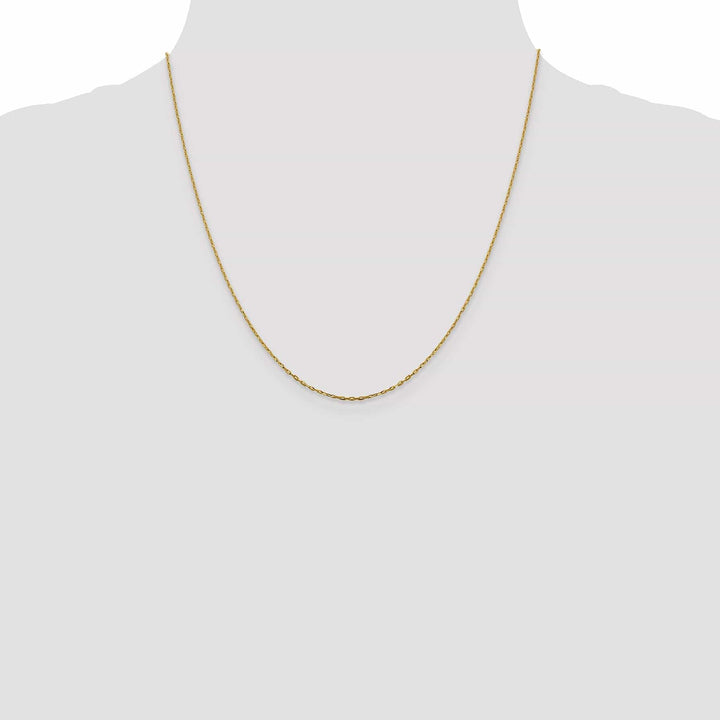 Lovely Rita's Chains 14k Yellow Gold 1 mm D.C Open Cable Link Chain