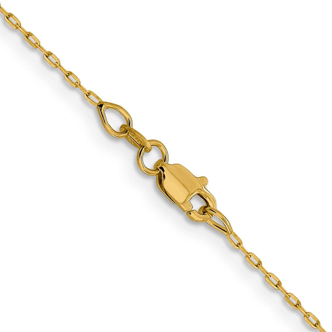 Lovely Rita's Chains 14k Yellow Gold 1 mm D.C Open Cable Link Chain