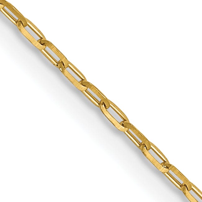 Lovely Rita's Chains 14k Yellow Gold 1 mm D.C Open Cable Link Chain
