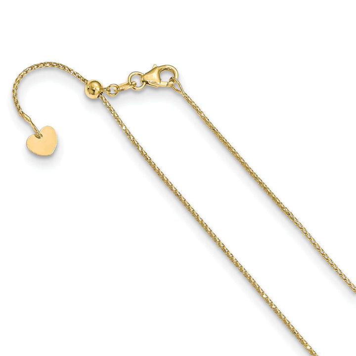 Lovely Rita's Chains 14k Yellow Gold 1 mm DC Franco Adjustable Chain