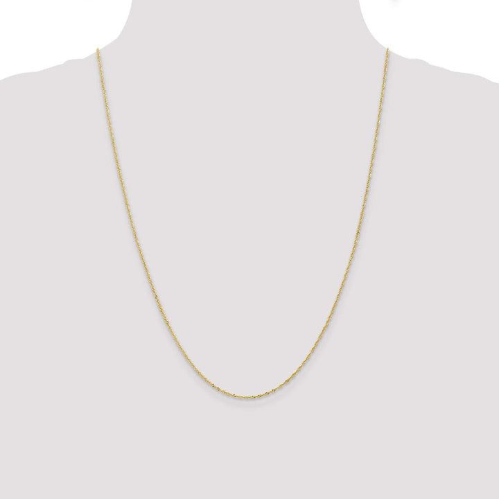 Lovely Rita's Chains 14k Yellow Gold 1 mm Light Singapore Chain
