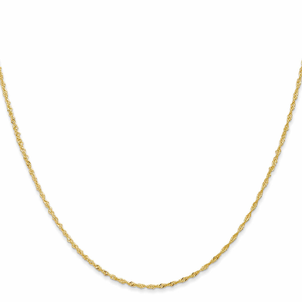 Lovely Rita's Chains 14k Yellow Gold 1 mm Light Singapore Chain