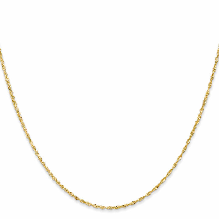 Lovely Rita's Chains 14k Yellow Gold 1 mm Light Singapore Chain