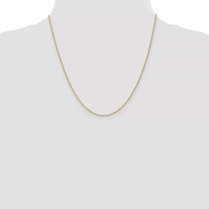 Lovely Rita's Chains 14k Yellow Gold 1 mm Light Singapore Chain