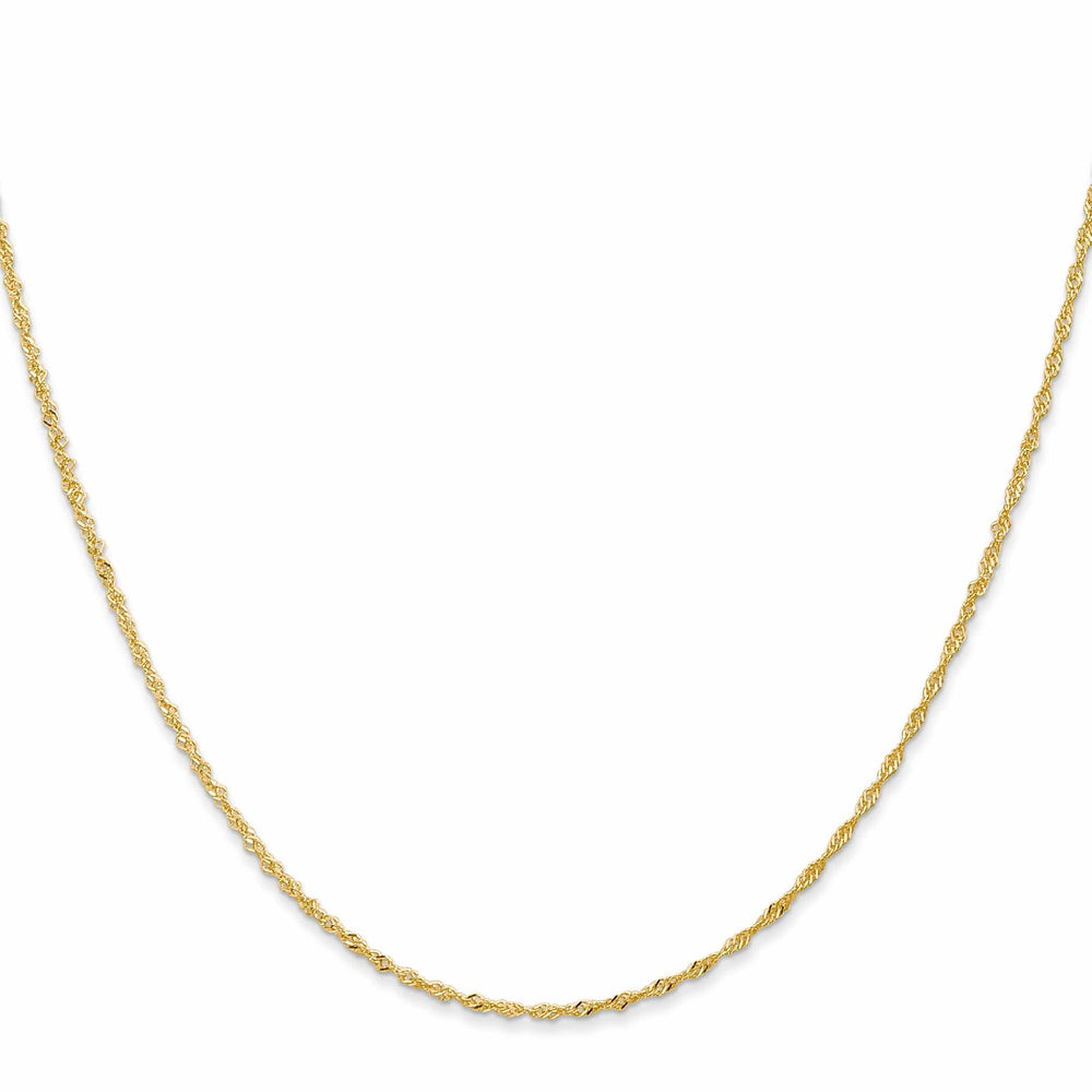 Lovely Rita's Chains 14k Yellow Gold 1 mm Light Singapore Chain