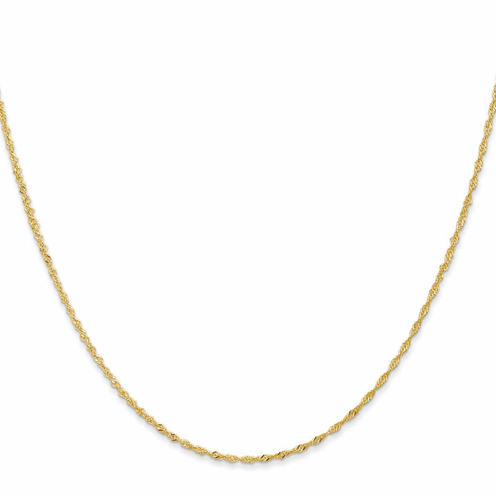 Lovely Rita's Chains 14k Yellow Gold 1 mm Light Singapore Chain