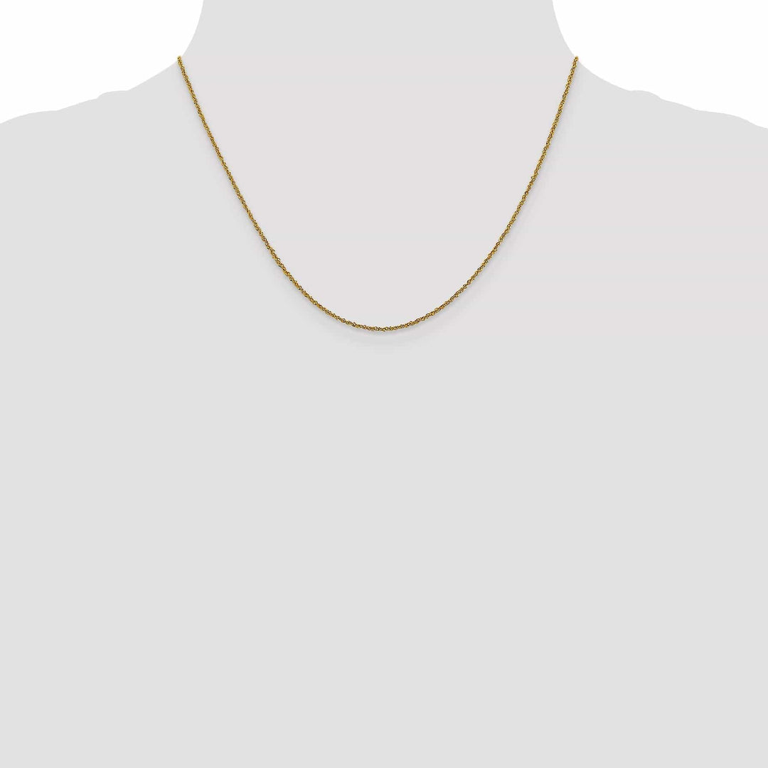 Lovely Rita's Chains 14k Yellow Gold 1 mm Sparkle Singapore Chain