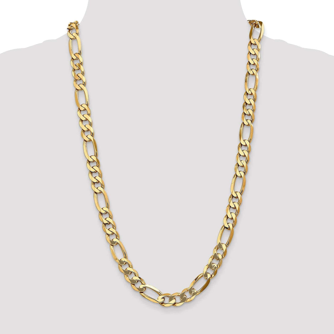 Lovely Rita's Chains 14k Yellow Gold 10mm Flat Figaro Chain