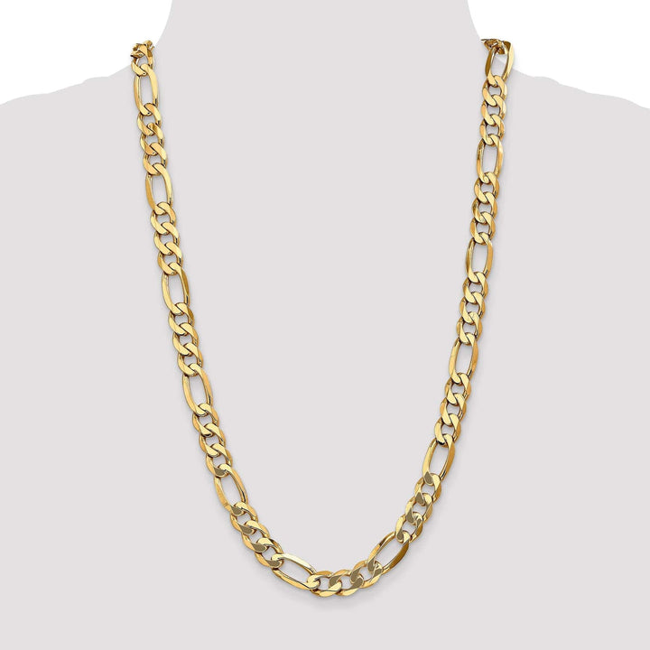 Lovely Rita's Chains 14k Yellow Gold 10mm Flat Figaro Chain