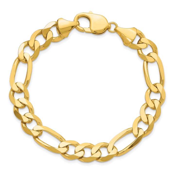 Lovely Rita's Chains 14k Yellow Gold 10mm Flat Figaro Chain