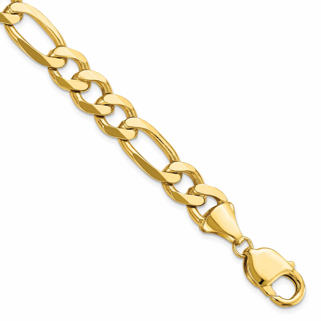 Lovely Rita's Chains 14k Yellow Gold 10mm Flat Figaro Chain