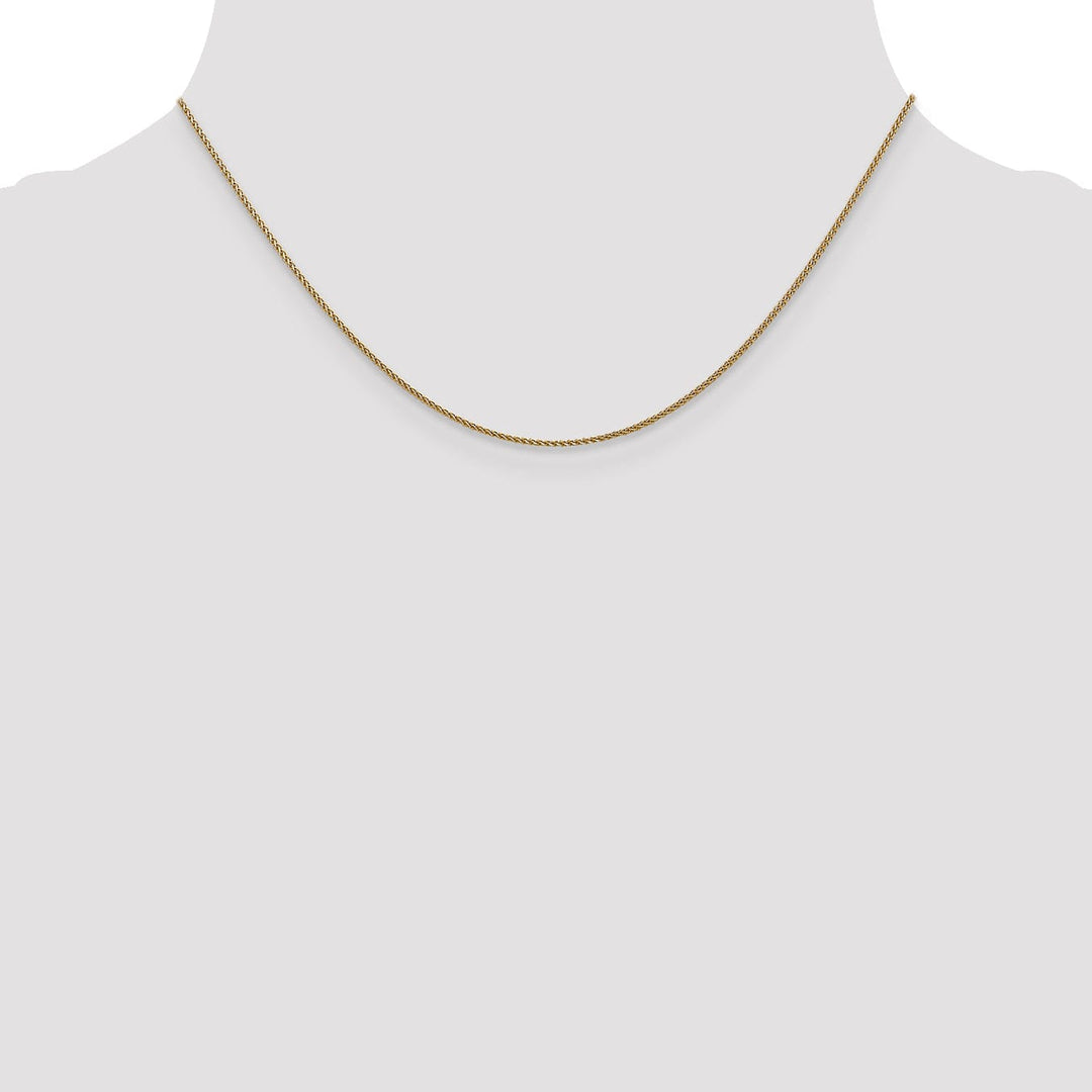 Lovely Rita's Chains 14k Yellow Gold 1mm Solid D.C Spiga Chain