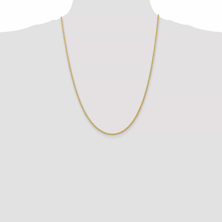 Lovely Rita's Chains 14k Yellow Gold 2.00-mm Hollow Wheat Chain