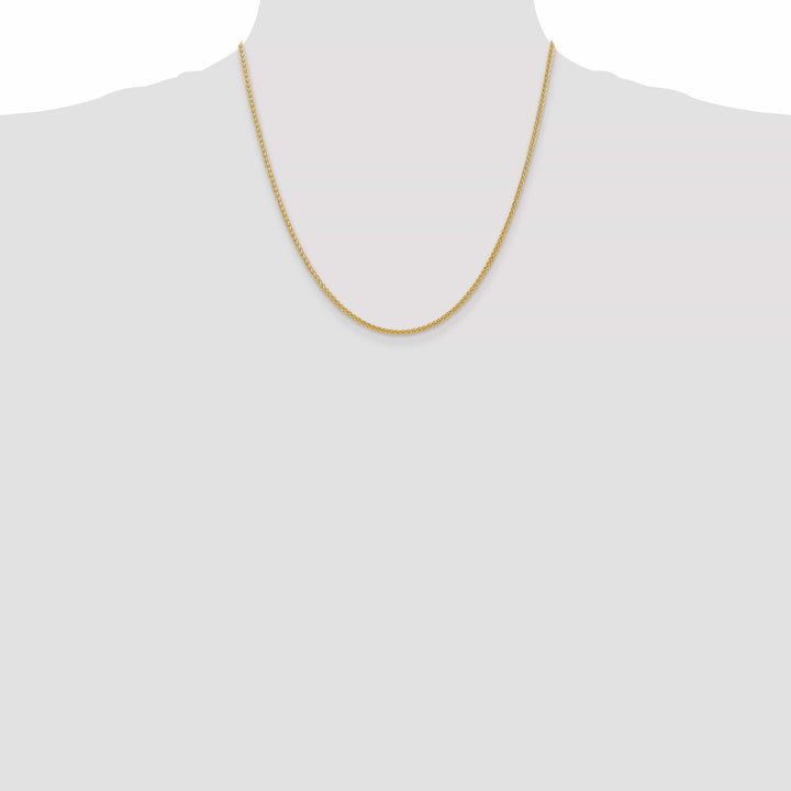 Lovely Rita's Chains 14k Yellow Gold 2.00-mm Hollow Wheat Chain