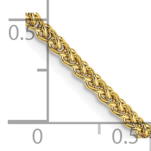 Lovely Rita's Chains 14k Yellow Gold 2.00-mm Hollow Wheat Chain