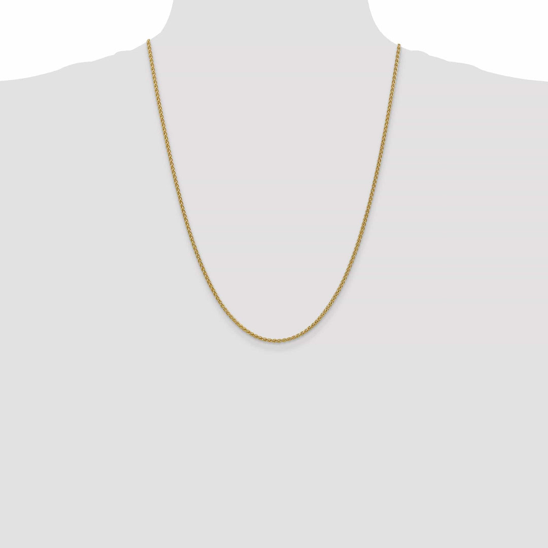 Lovely Rita's Chains 14k Yellow Gold 2.00m Solid Polished Spiga Chain