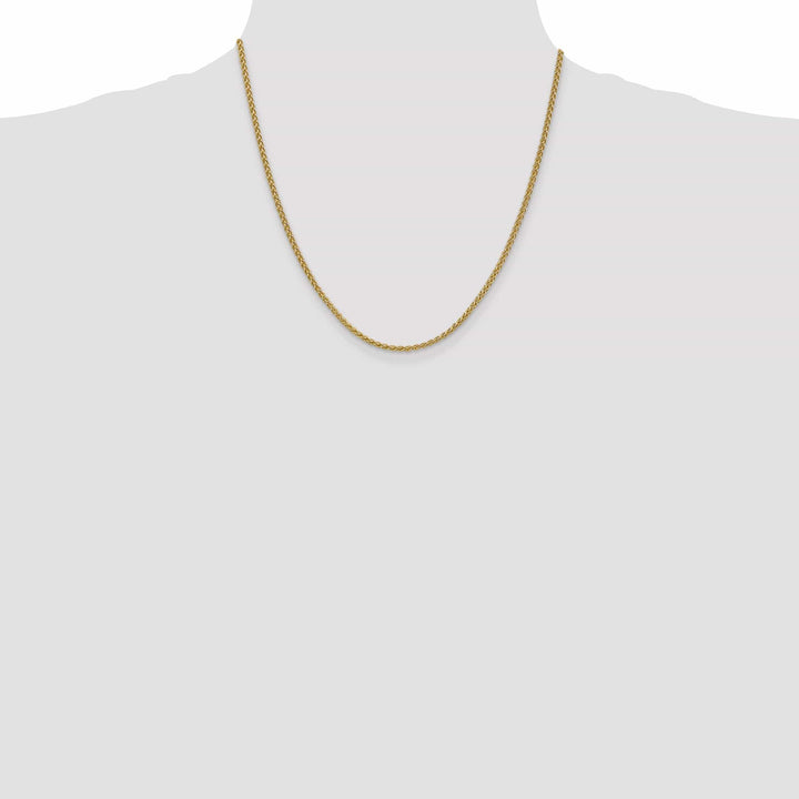 Lovely Rita's Chains 14k Yellow Gold 2.00m Solid Polished Spiga Chain