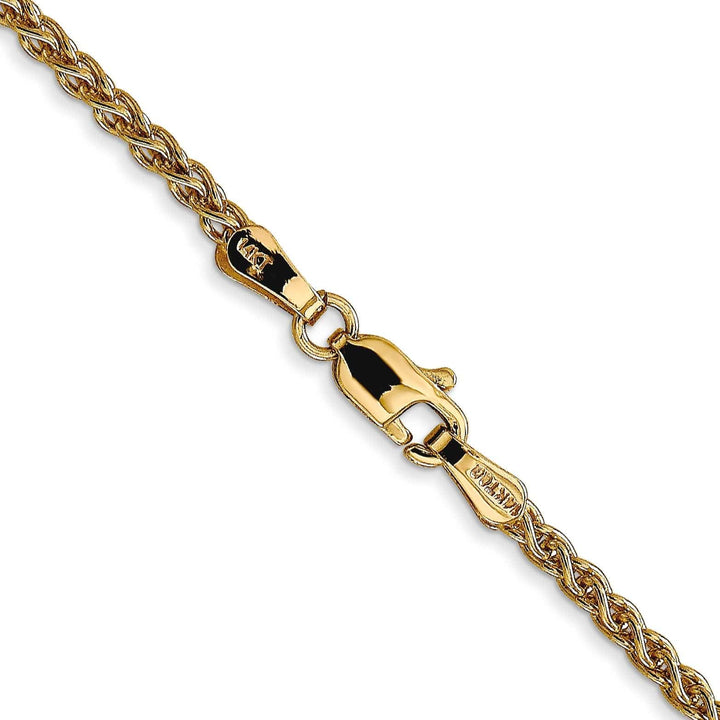 Lovely Rita's Chains 14k Yellow Gold 2.00m Solid Polished Spiga Chain