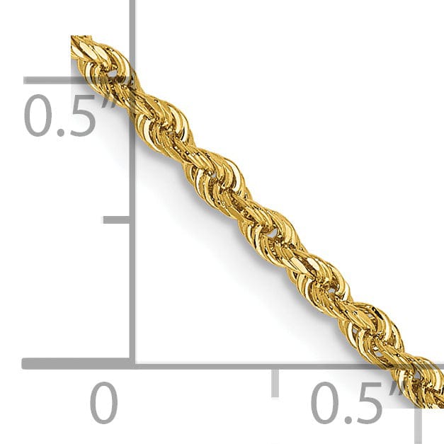 Lovely Rita's Chains 14k Yellow Gold 2.00mm D.C Quadruple Rope Chain