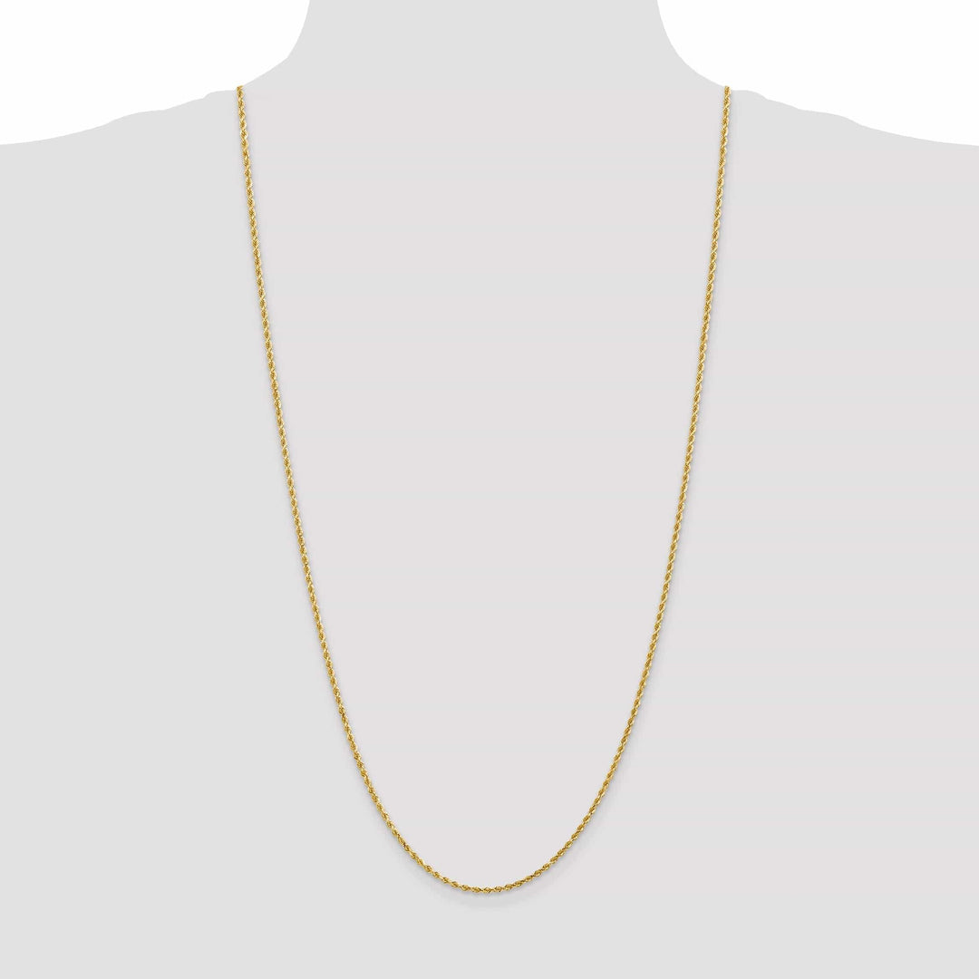 Lovely Rita's Chains 14k Yellow Gold 2.00mm Diamond Cut Rope Chain