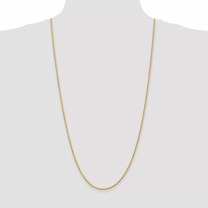 Lovely Rita's Chains 14k Yellow Gold 2.00mm Diamond Cut Rope Chain