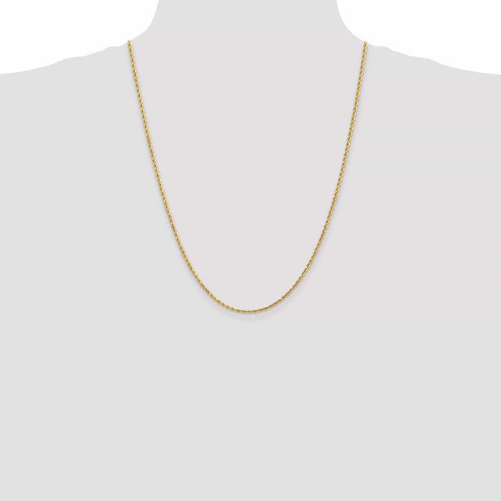 Lovely Rita's Chains 14k Yellow Gold 2.00mm Diamond Cut Rope Chain