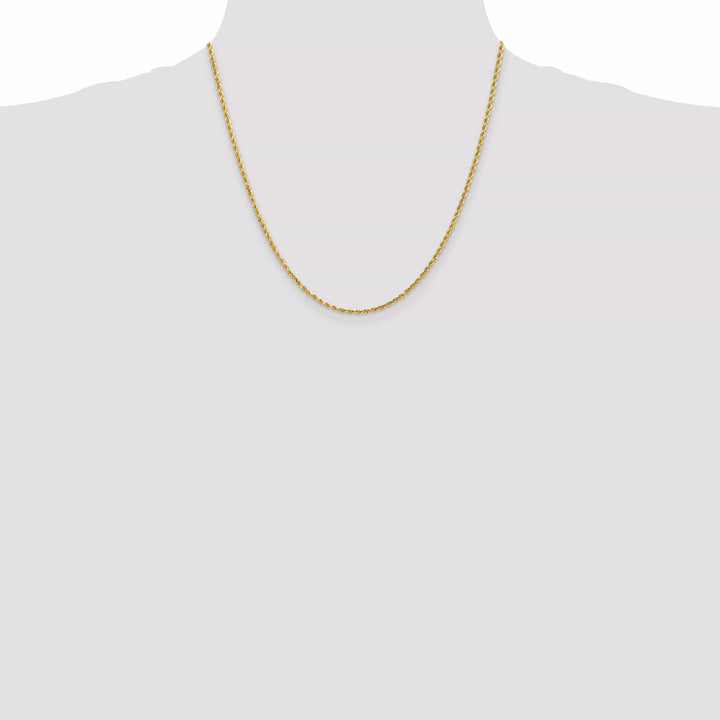 Lovely Rita's Chains 14k Yellow Gold 2.00mm Diamond Cut Rope Chain
