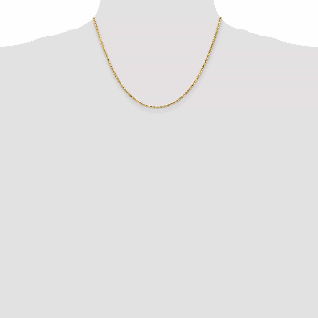 Lovely Rita's Chains 14k Yellow Gold 2.00mm Diamond Cut Rope Chain