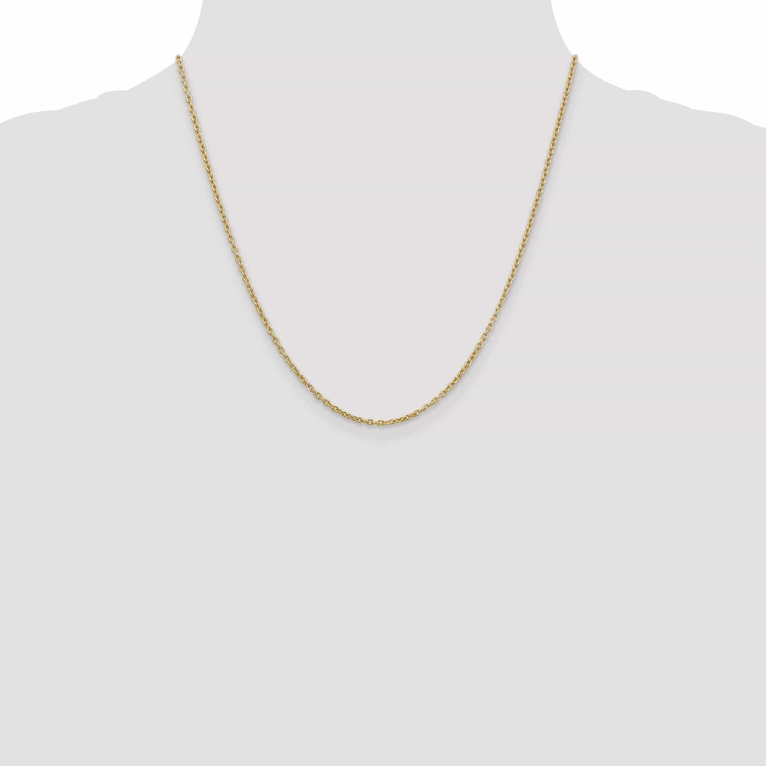 Lovely Rita's Chains 14k Yellow Gold 2.00mm Round Link Cable Chain