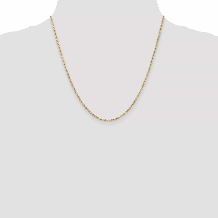 Lovely Rita's Chains 14k Yellow Gold 2.00mm Round Link Cable Chain