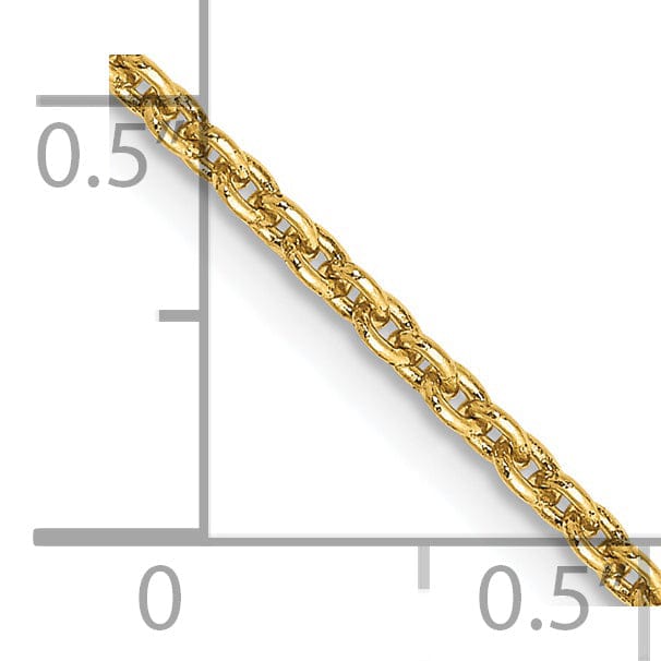 Lovely Rita's Chains 14k Yellow Gold 2.00mm Round Link Cable Chain