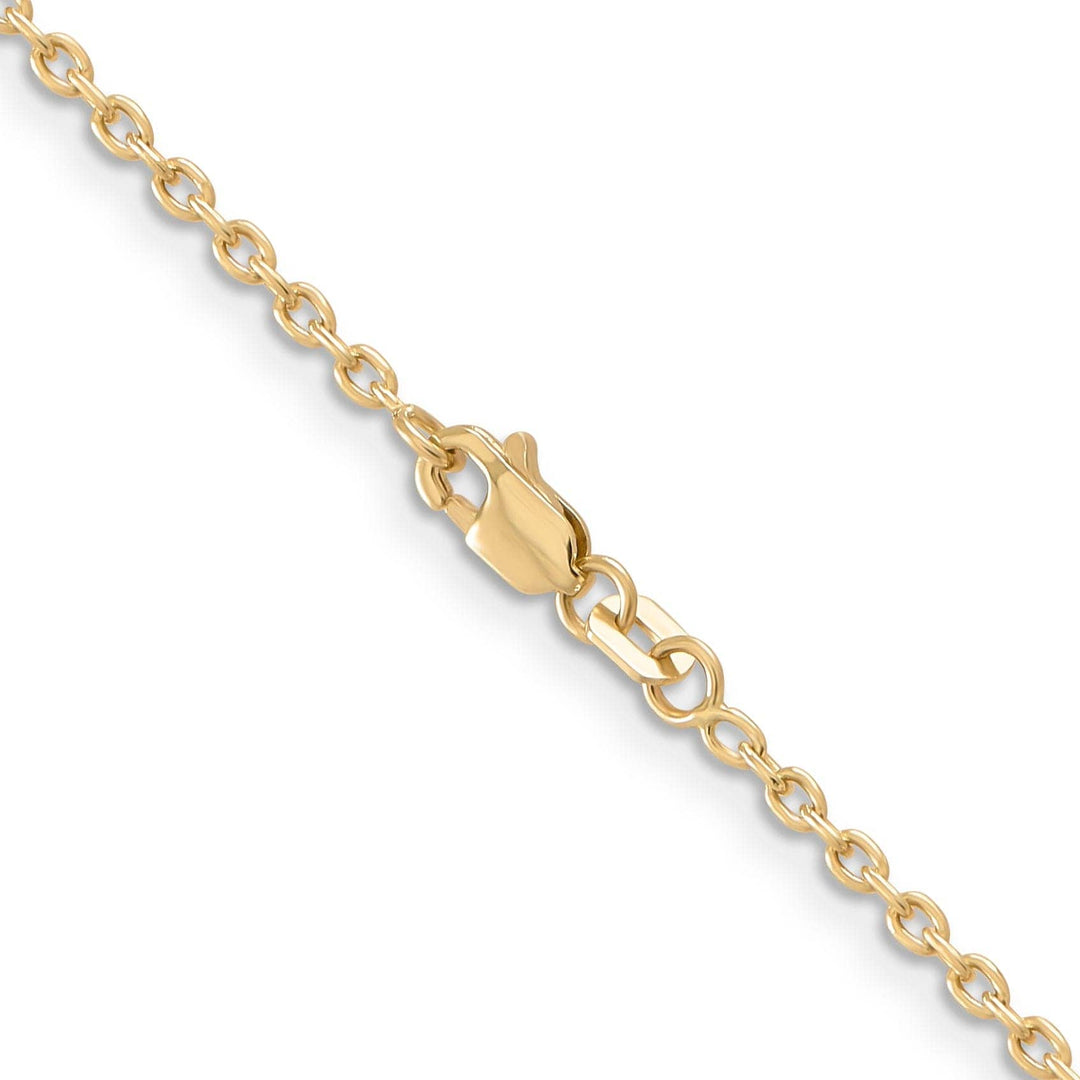 Lovely Rita's Chains 14k Yellow Gold 2.00mm Round Link Cable Chain