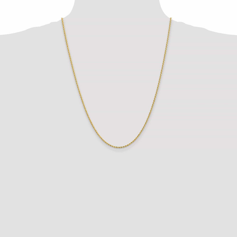Lovely Rita's Chains 14k Yellow Gold 2.0mm Solid Rope Chain