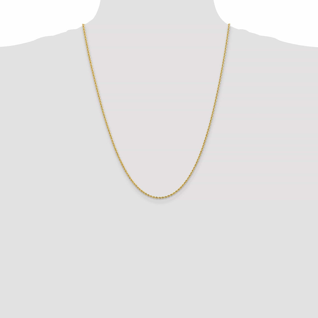 Lovely Rita's Chains 14k Yellow Gold 2.0mm Solid Rope Chain