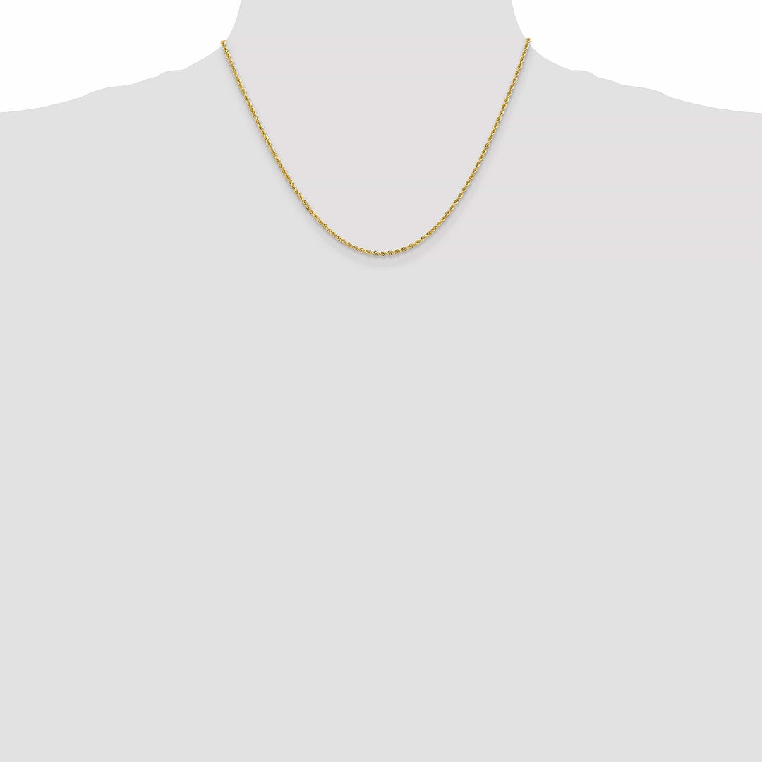 Lovely Rita's Chains 14k Yellow Gold 2.0mm Solid Rope Chain