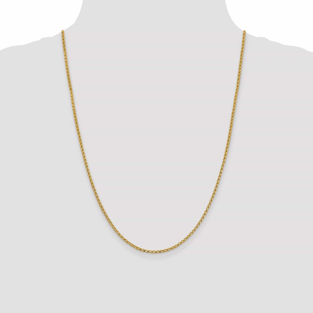 Lovely Rita's Chains 14k Yellow Gold 2.1 mm D.C Open Franco Chain