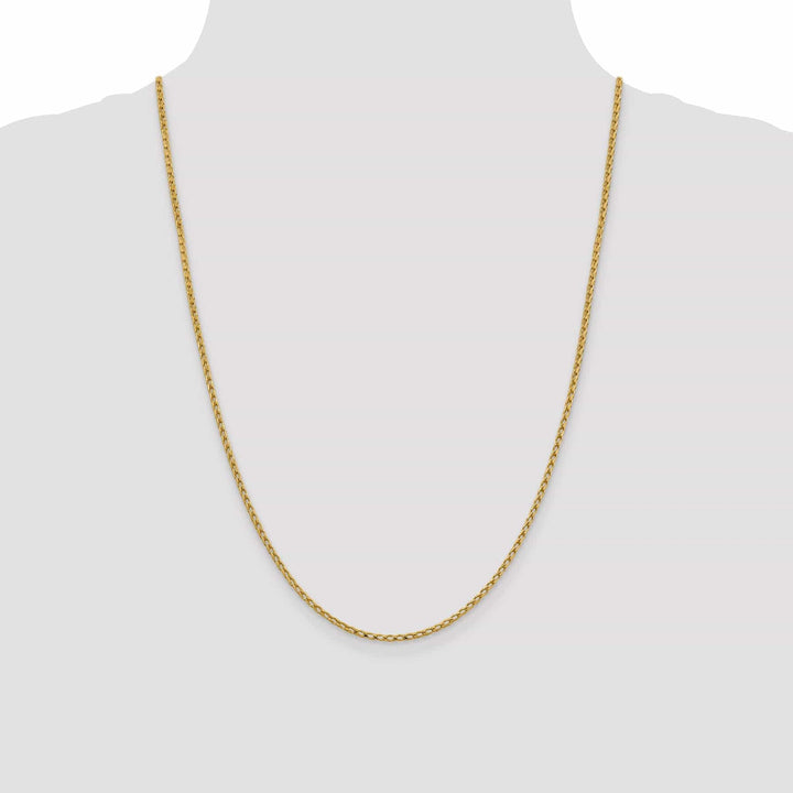 Lovely Rita's Chains 14k Yellow Gold 2.1 mm D.C Open Franco Chain
