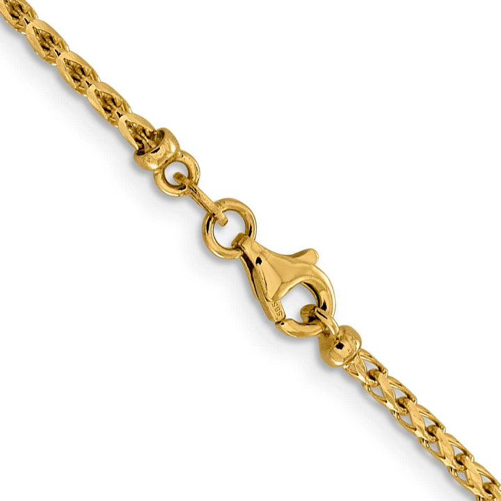 Lovely Rita's Chains 14k Yellow Gold 2.1 mm D.C Open Franco Chain