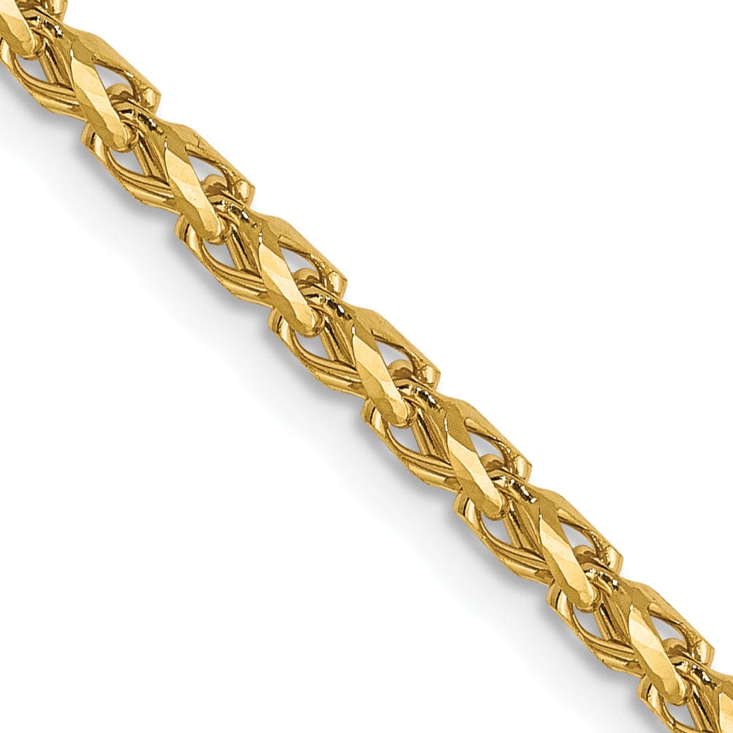 Lovely Rita's Chains 14k Yellow Gold 2.1 mm D.C Open Franco Chain