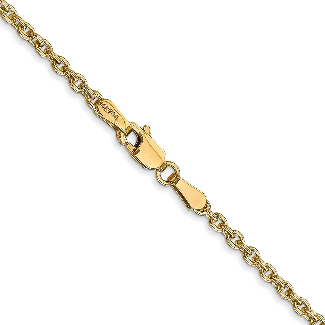Lovely Rita's Chains 14k Yellow Gold 2.20m Solid Polish Cable Chain