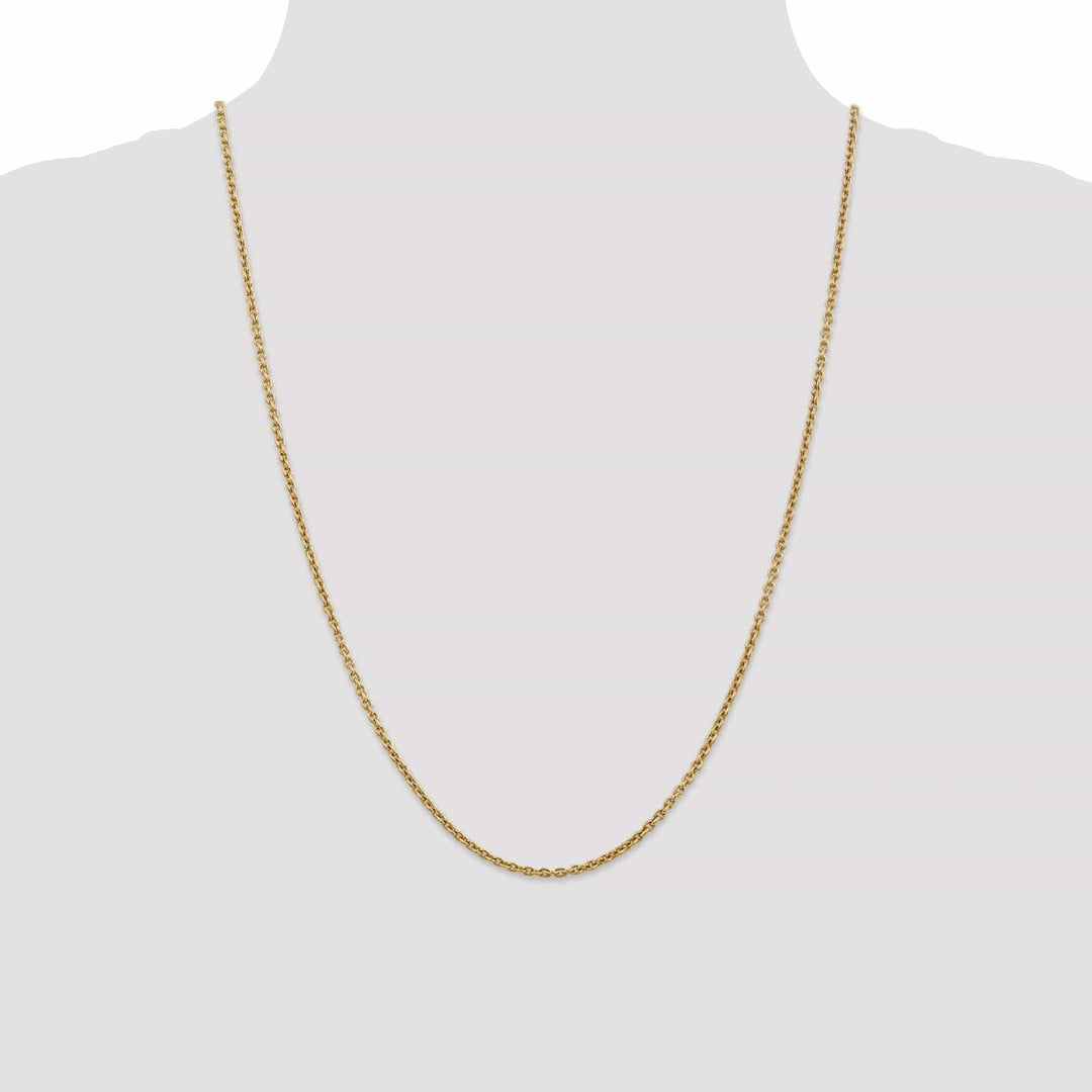 Lovely Rita's Chains 14k Yellow Gold 2.20m Solid Polish Cable Chain