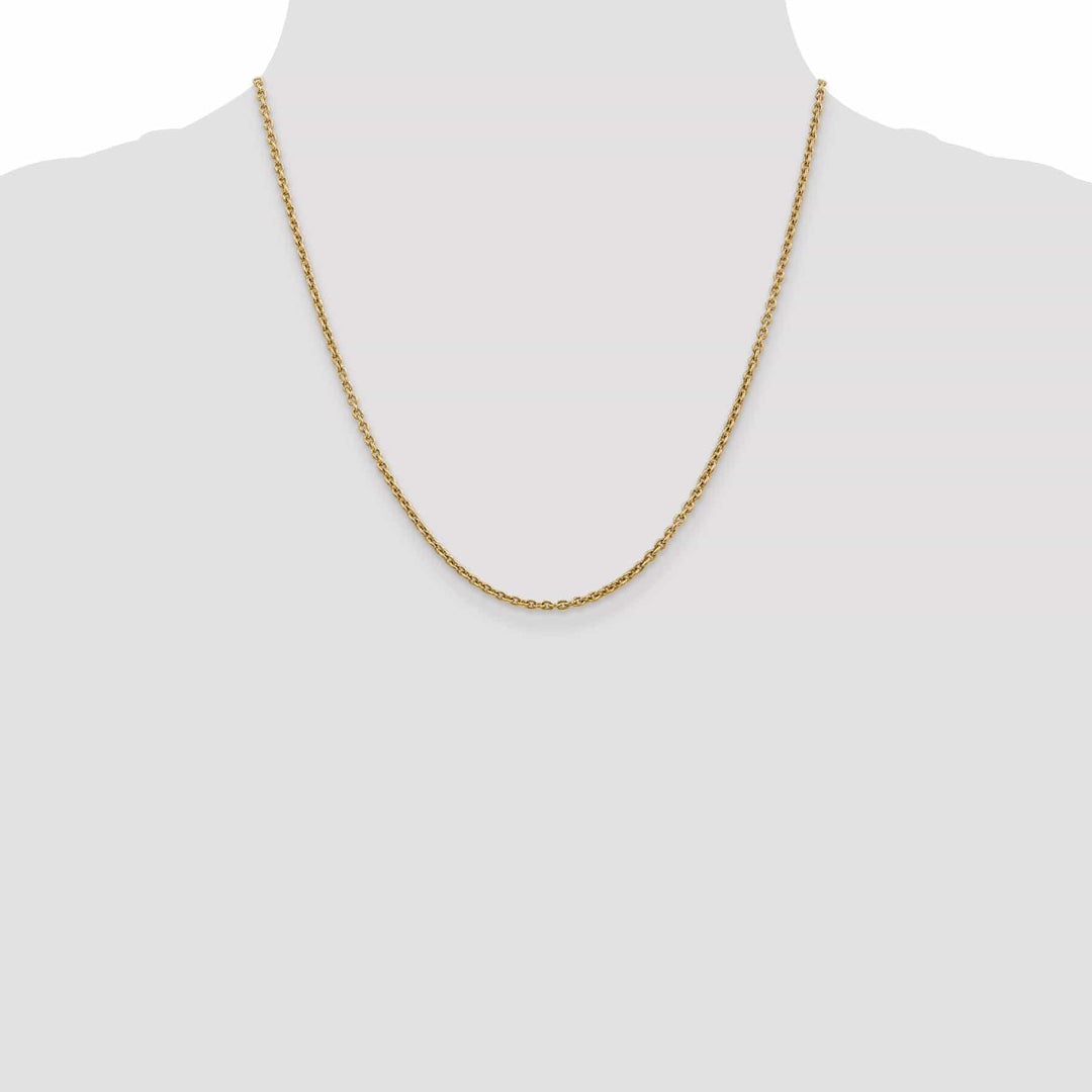 Lovely Rita's Chains 14k Yellow Gold 2.20m Solid Polish Cable Chain