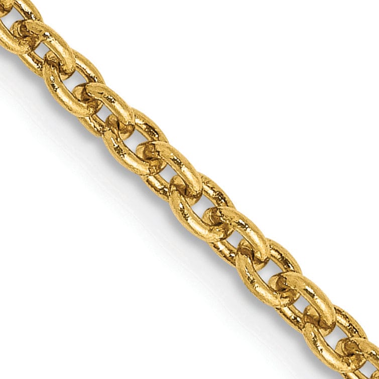 Lovely Rita's Chains 14k Yellow Gold 2.20m Solid Polish Cable Chain